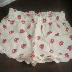 Strawberry Print Shorts